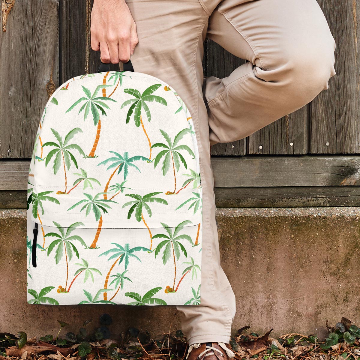 Tropical Palm Tree Hawaiian Print Backpack-grizzshop