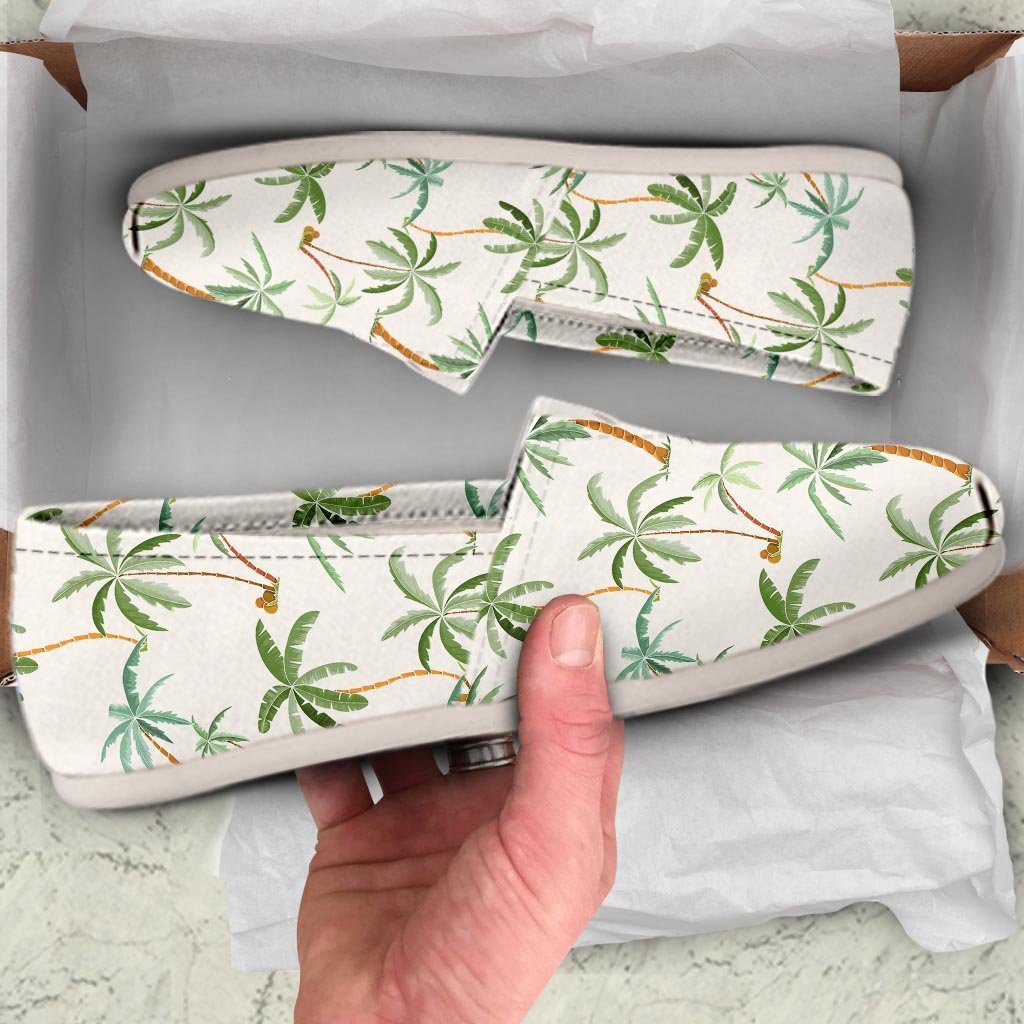 Tropical Palm Tree Hawaiian Print Canvas Shoes-grizzshop