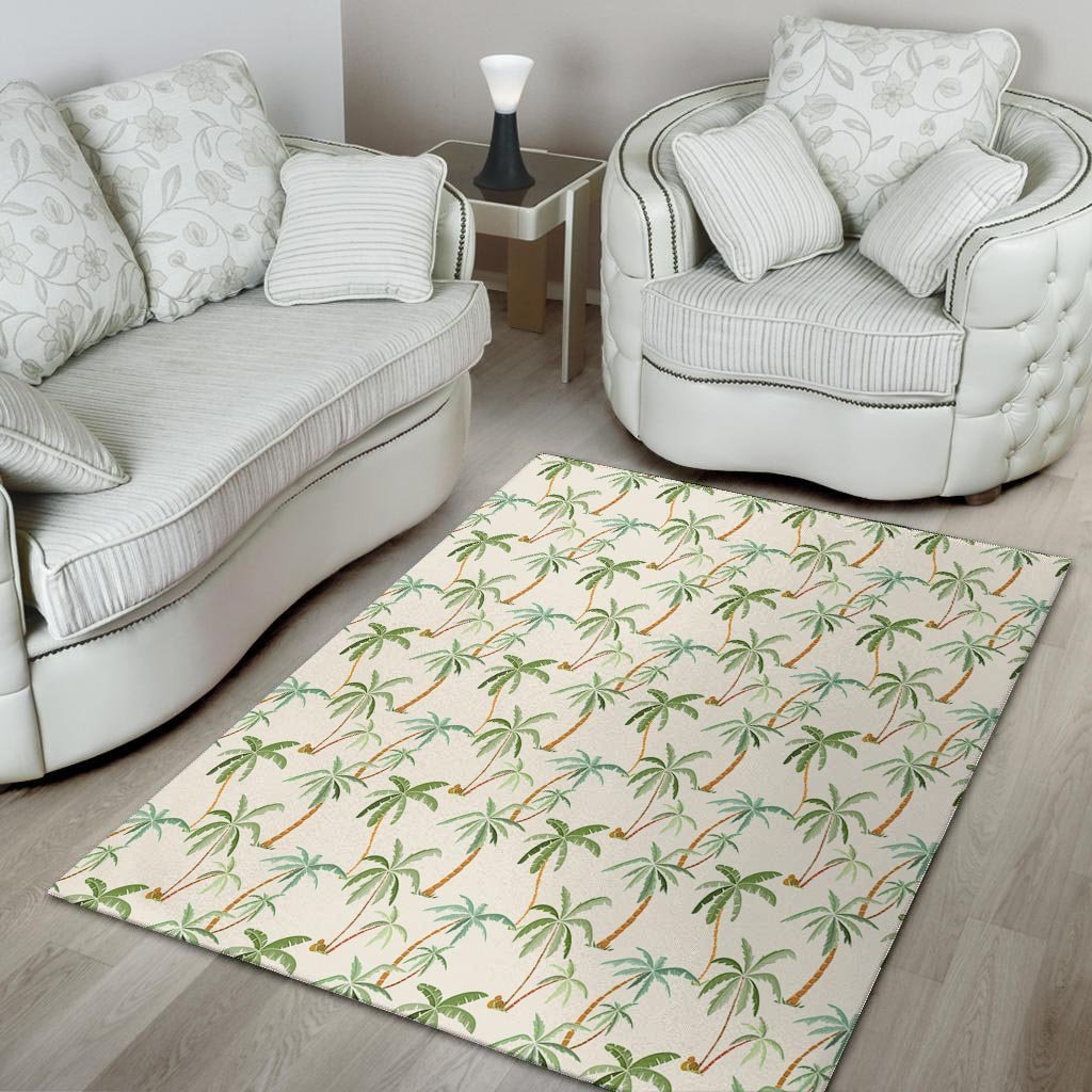 Tropical Palm Tree Hawaiian Print Floor Mat-grizzshop