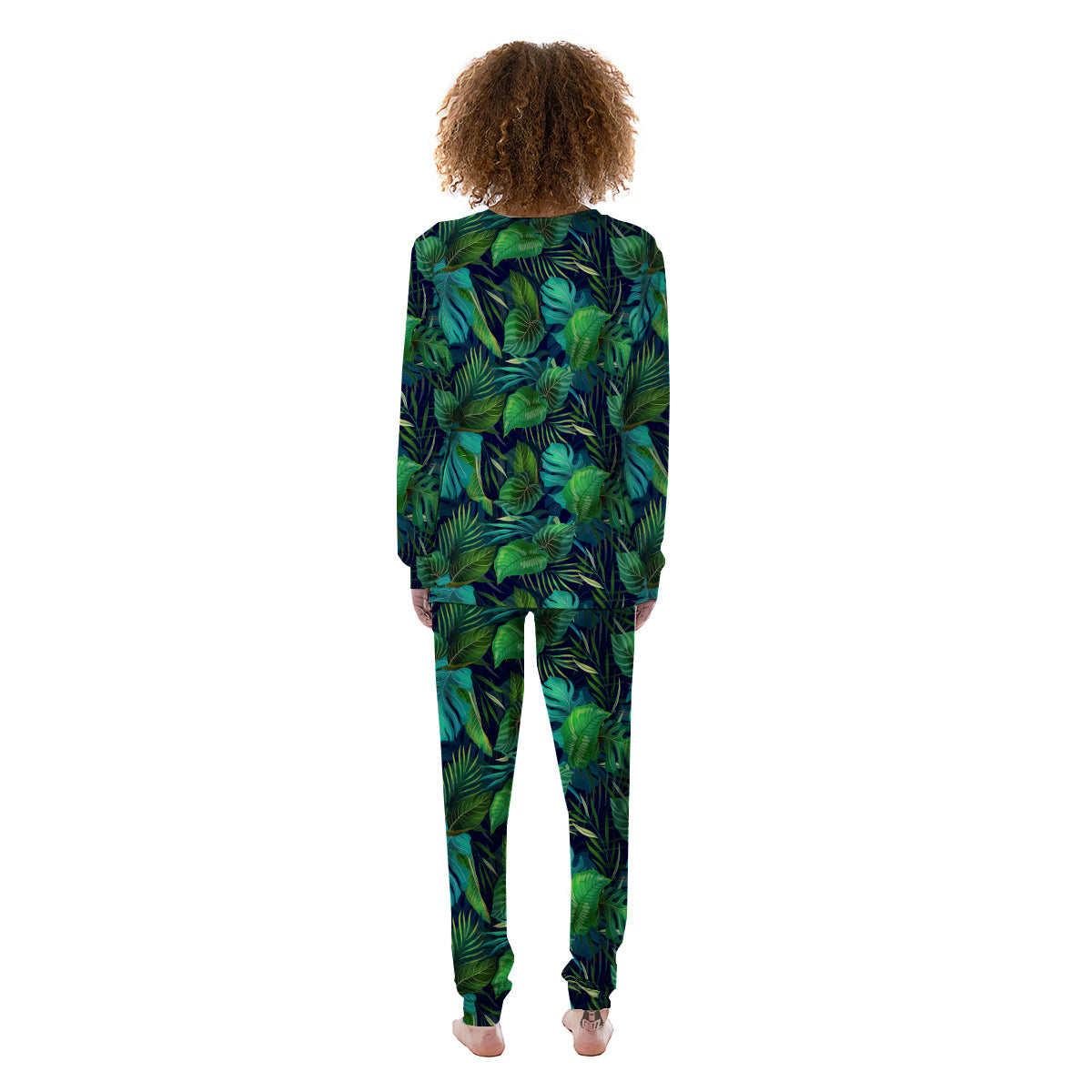 Tropical Plants Hawaiian Print Pattern Women's Pajamas-grizzshop