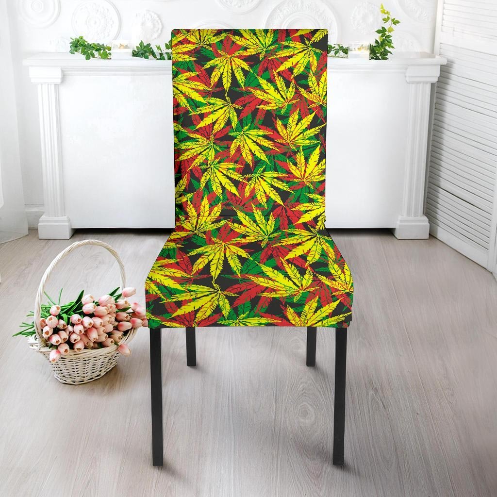 Tropical Reggae Leaf Chair Cover-grizzshop