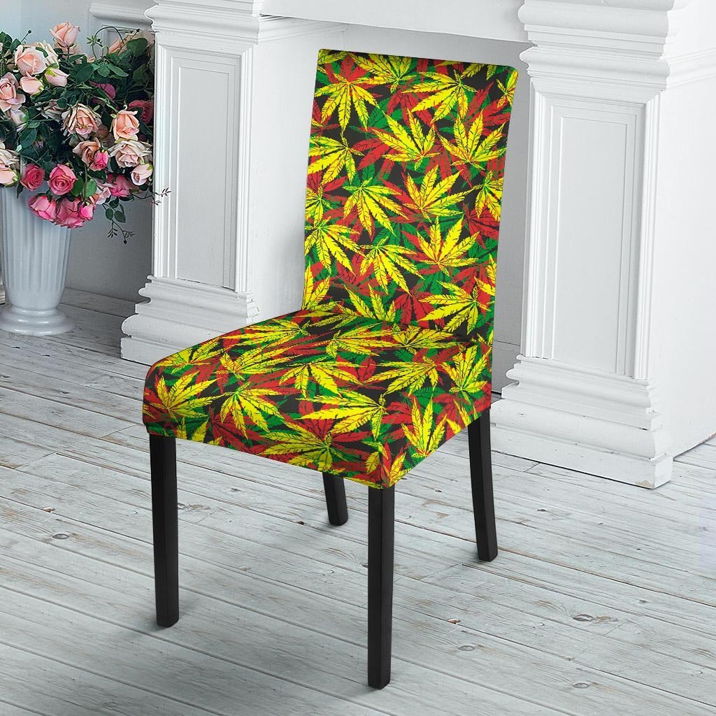 Tropical Reggae Leaf Chair Cover-grizzshop