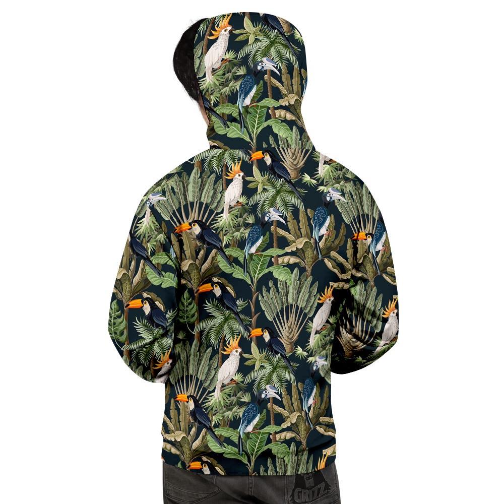 Tropical Toucan Parrot Print Pattern Men's Hoodie-grizzshop