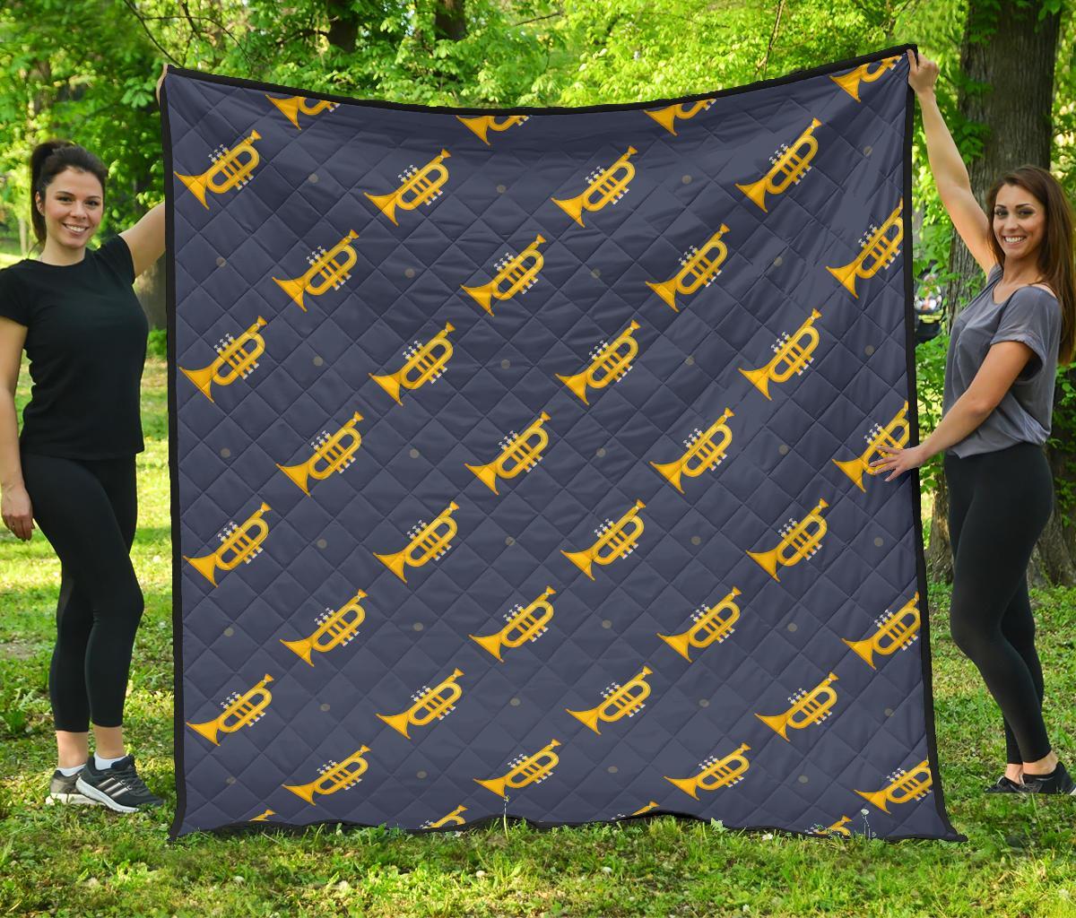 Trumpet Print Pattern Quilt-grizzshop