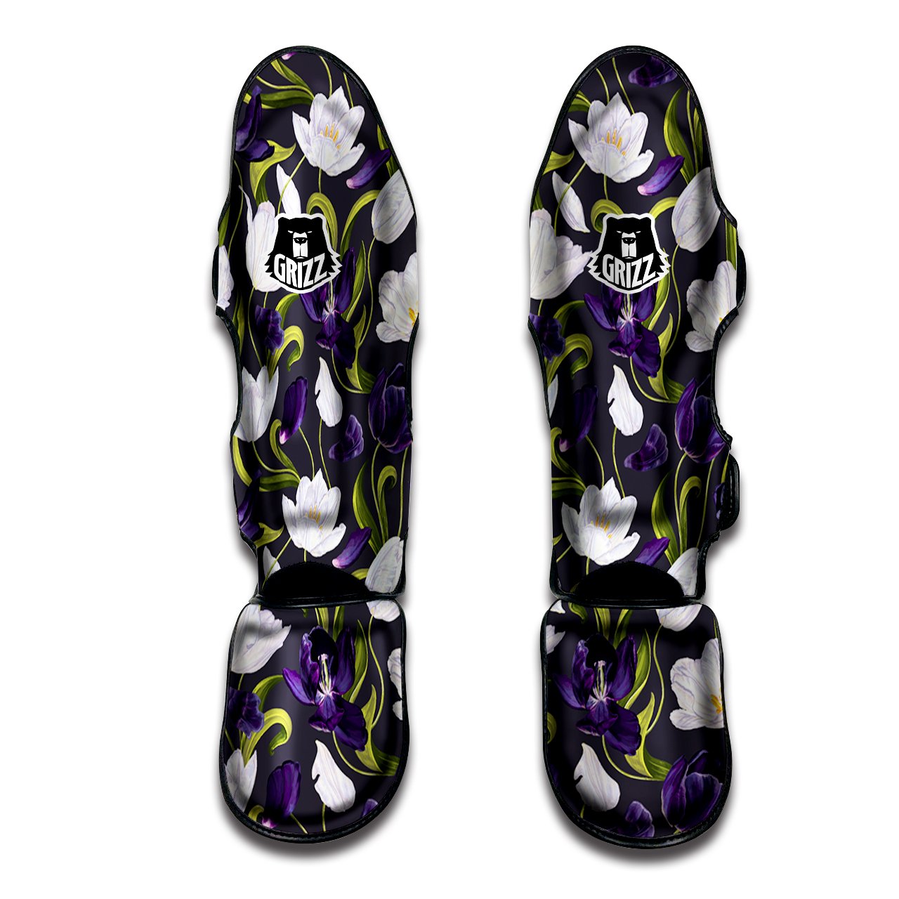 Tattersall White And Purple Print Pattern Muay Thai Boxing Shorts main image 1