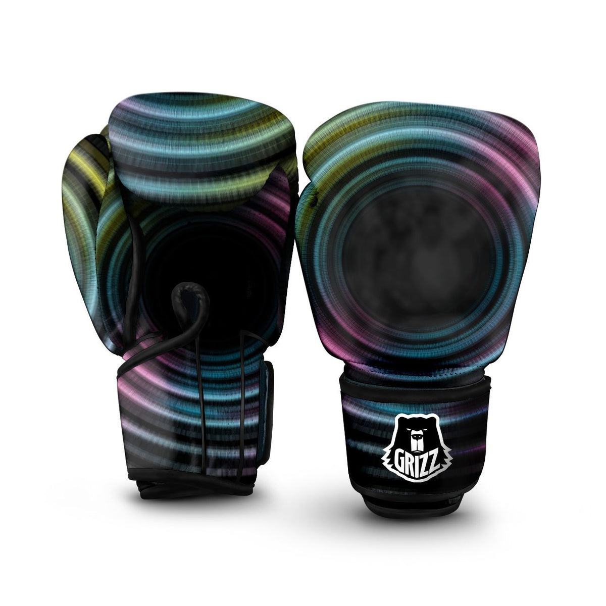 Mandala Teal And Purple Print Pattern Boxing Gloves main image 1