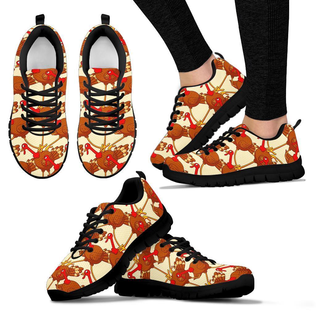 Turkey Thankgiving Pattern Print Sneaker Shoes For Men Women-grizzshop