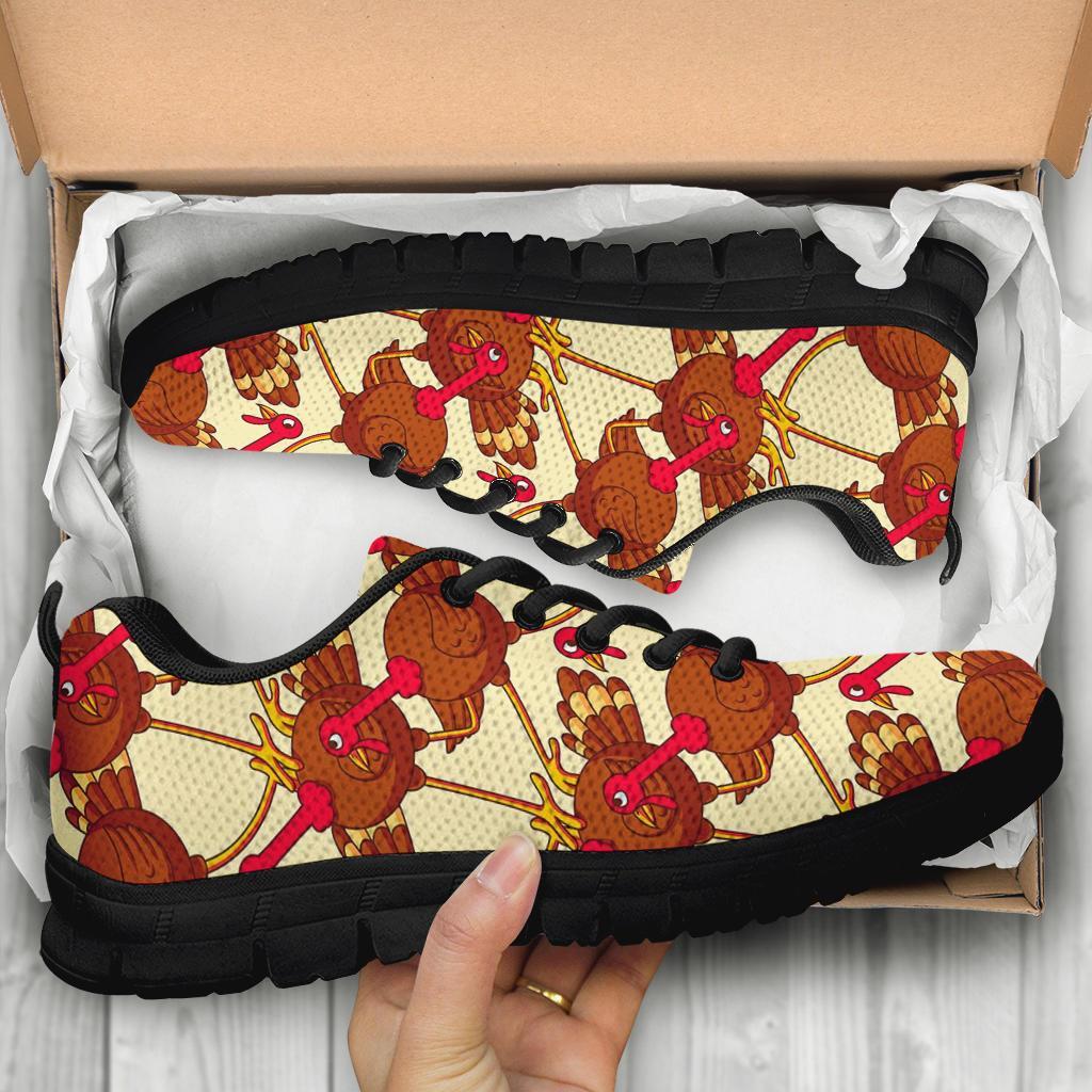 Turkey Thankgiving Pattern Print Sneaker Shoes For Men Women-grizzshop