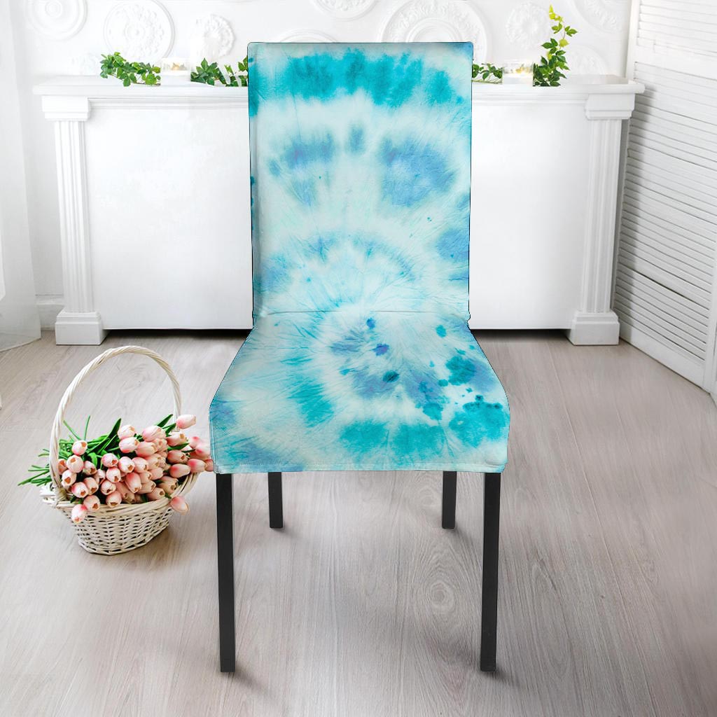 Turquoise Tie Dye Chair Cover-grizzshop