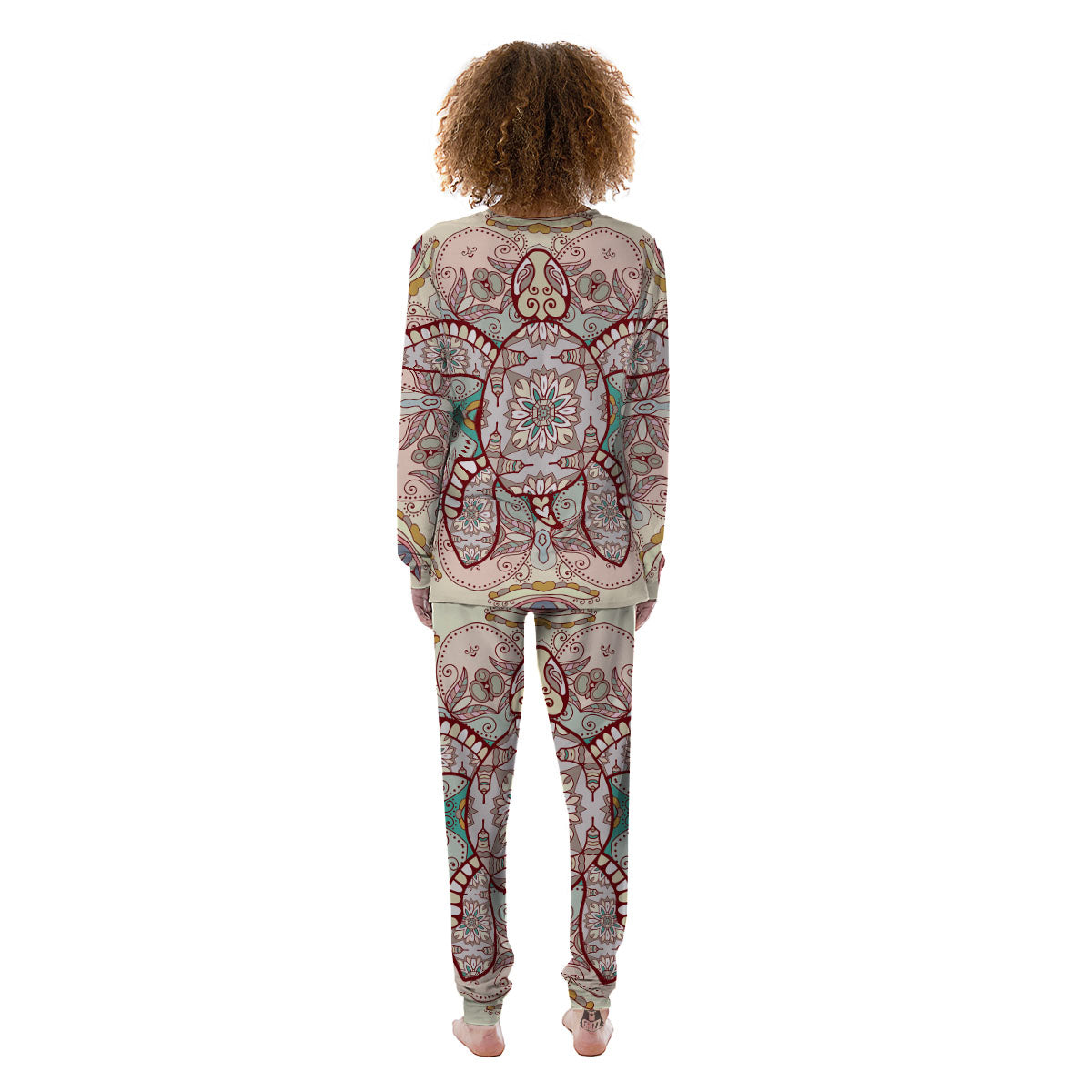 Turtle Polynesian Sea Print Women's Pajamas-grizzshop