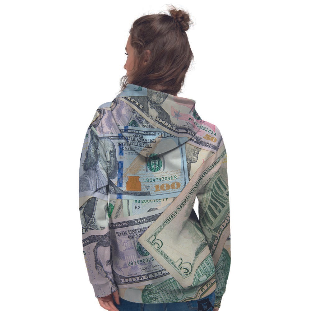 US Dollar Print Women's Hoodie-grizzshop