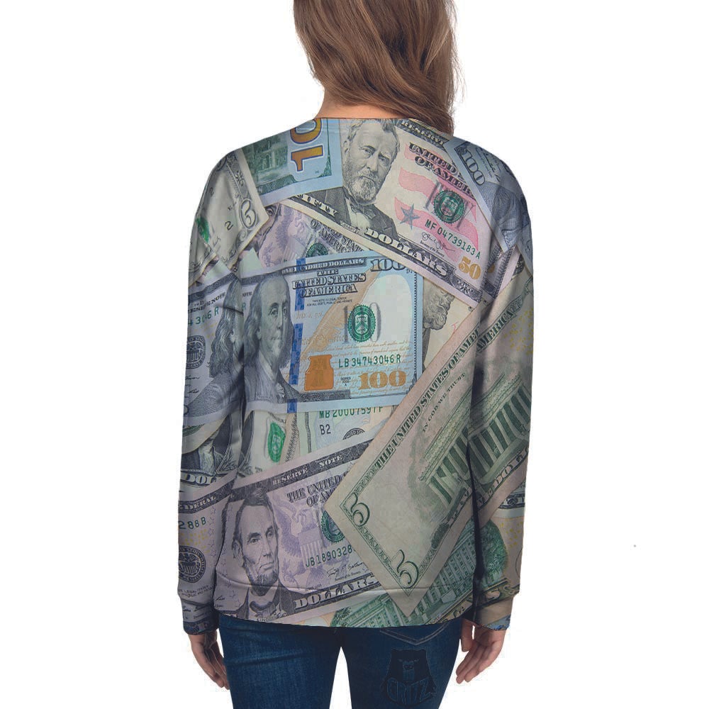 US Dollar Print Women's Sweatshirt-grizzshop