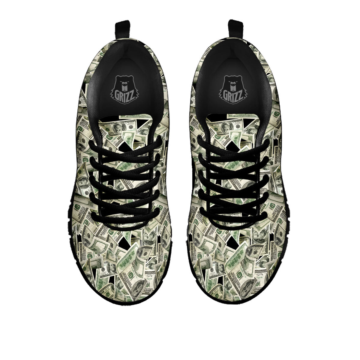 USD Flying Print Black Sneaker-grizzshop