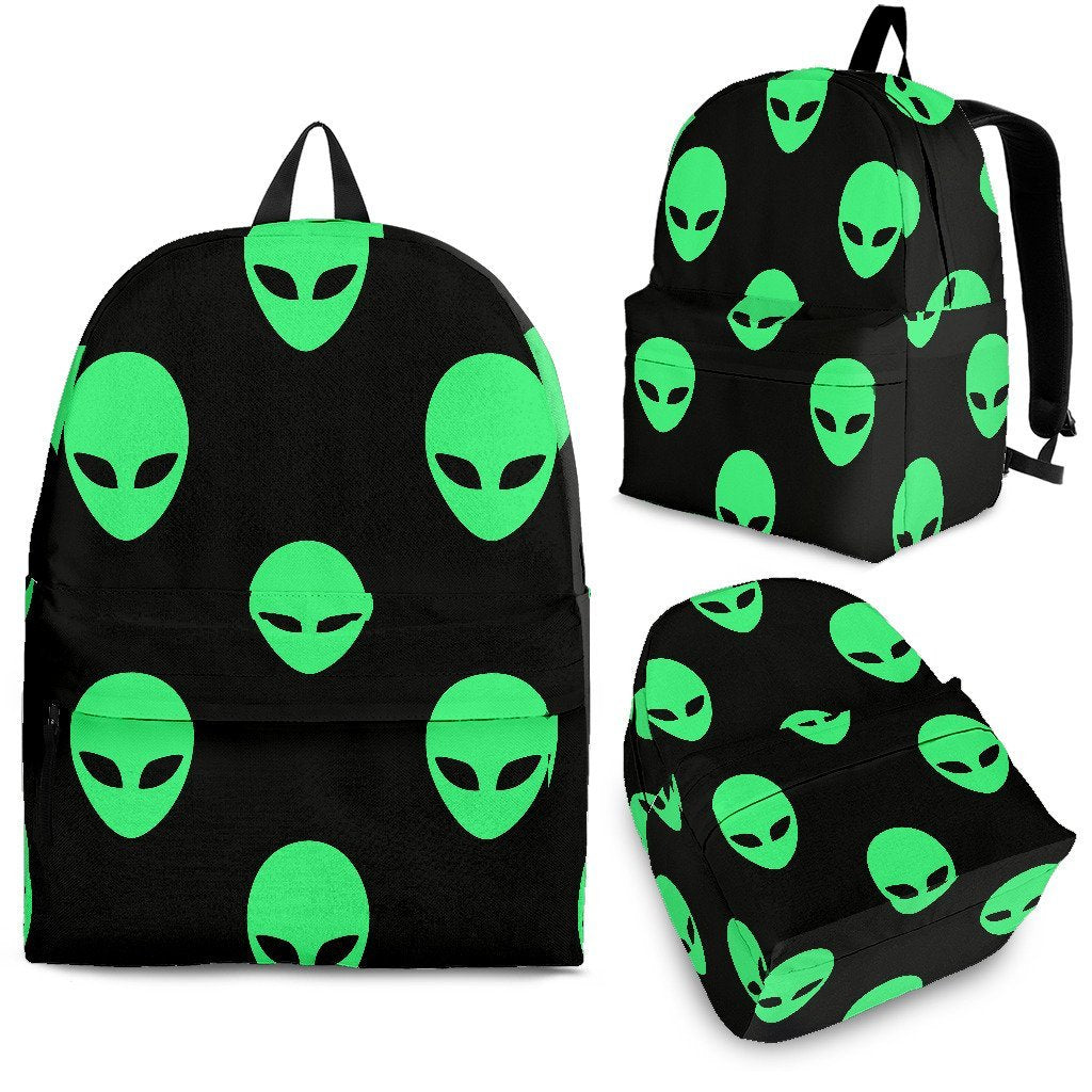 Ufo Alien Pattern Print Backpack-grizzshop