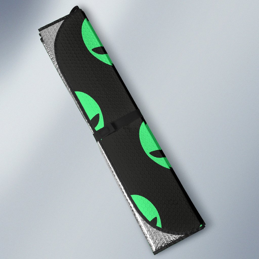 Ufo Alien Pattern Print Car Sun Shade-grizzshop