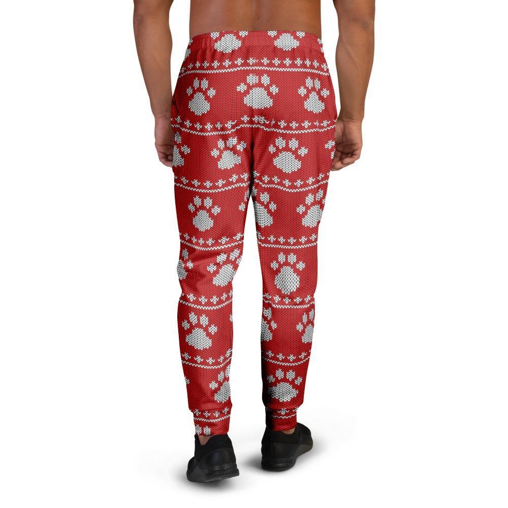 Ugly Christmas Paw Men's Joggers-grizzshop
