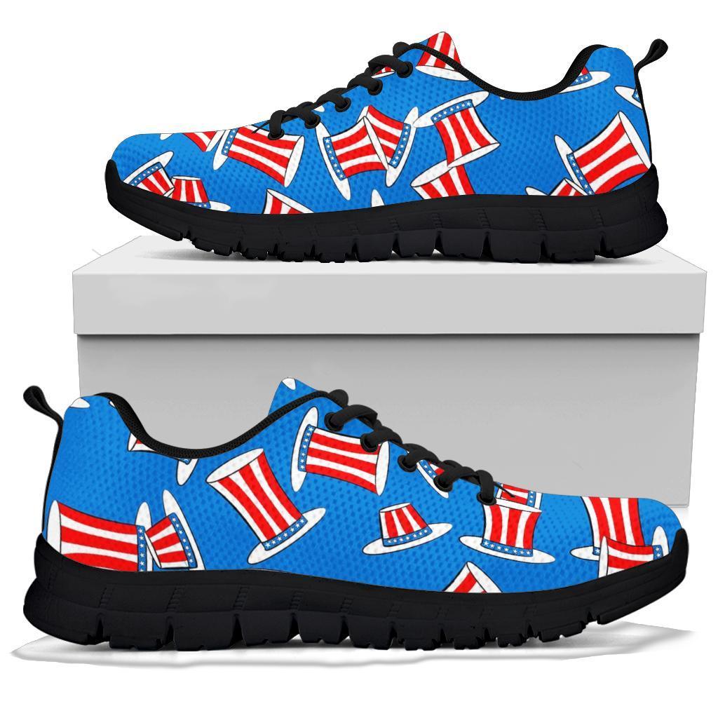 Uncle Sam Pattern Print Sneaker Shoes For Men Women-grizzshop