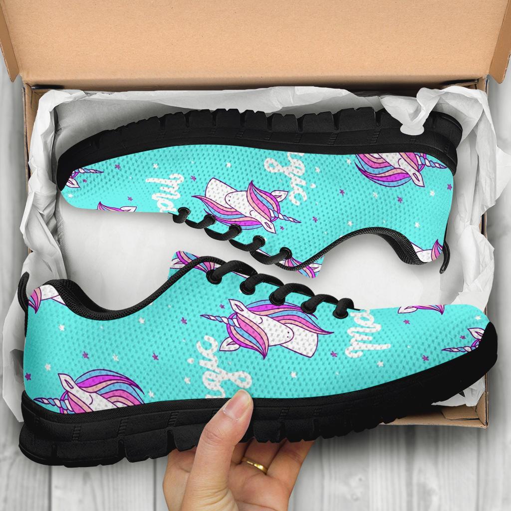 Unicorn Pastel Pattern Print Sneaker Shoes For Men Women-grizzshop