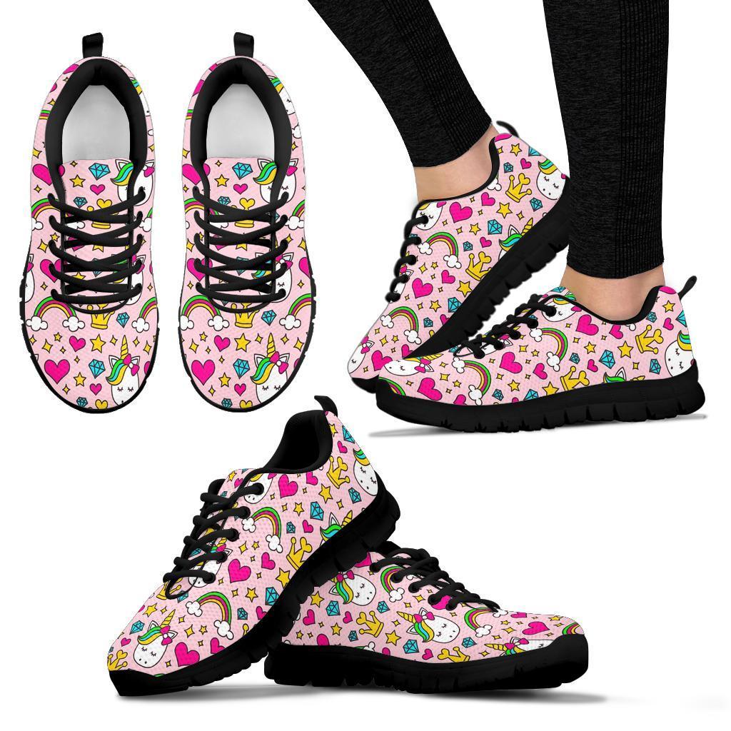 Unicorn Pattern Print Sneaker Shoes For Men Women-grizzshop