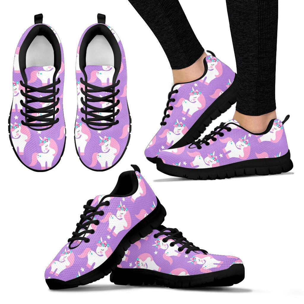 Unicorn Print Pattern Sneaker Shoes For Men Women-grizzshop