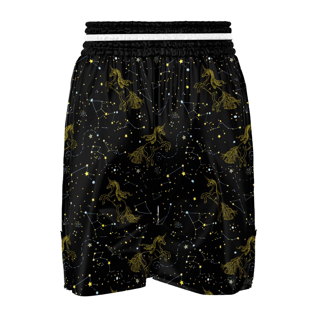 Unicorn Star Space Print Pattern Boxing Shorts-grizzshop