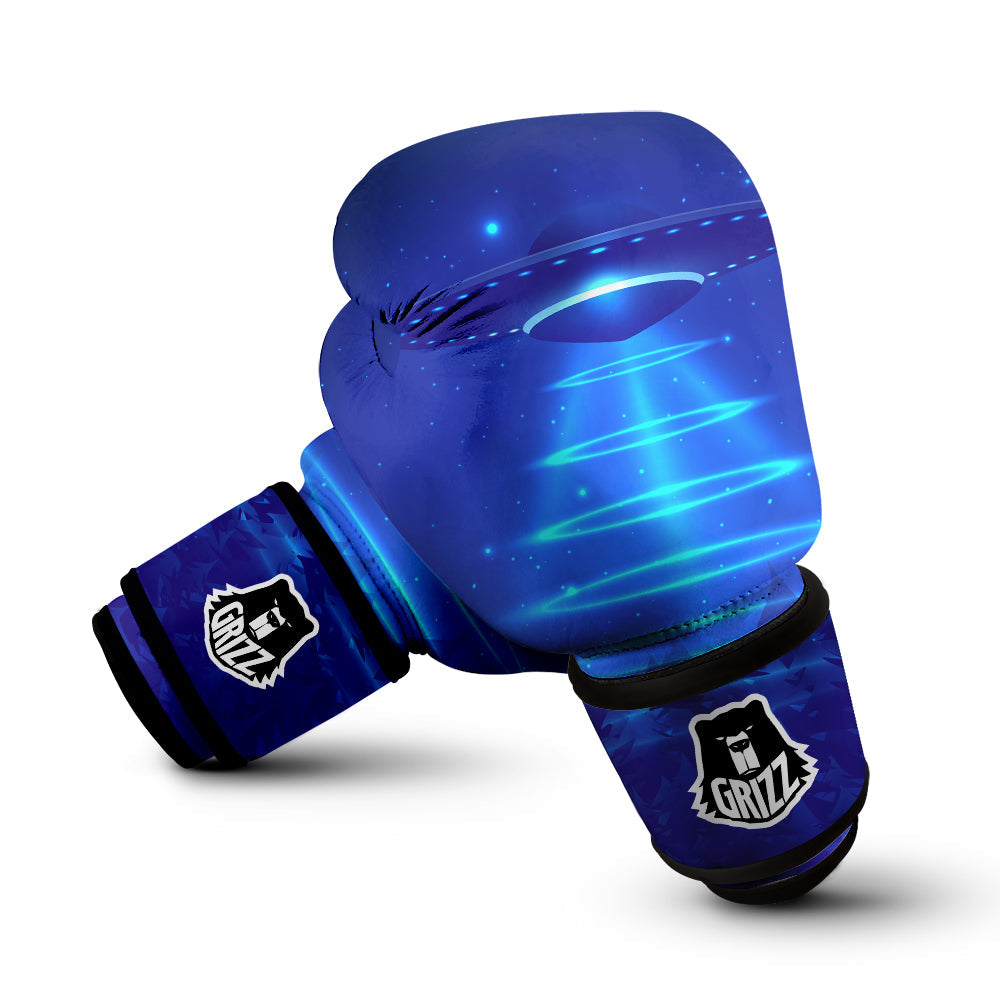 Unidentified Flying Object Blue Print Boxing Gloves-grizzshop