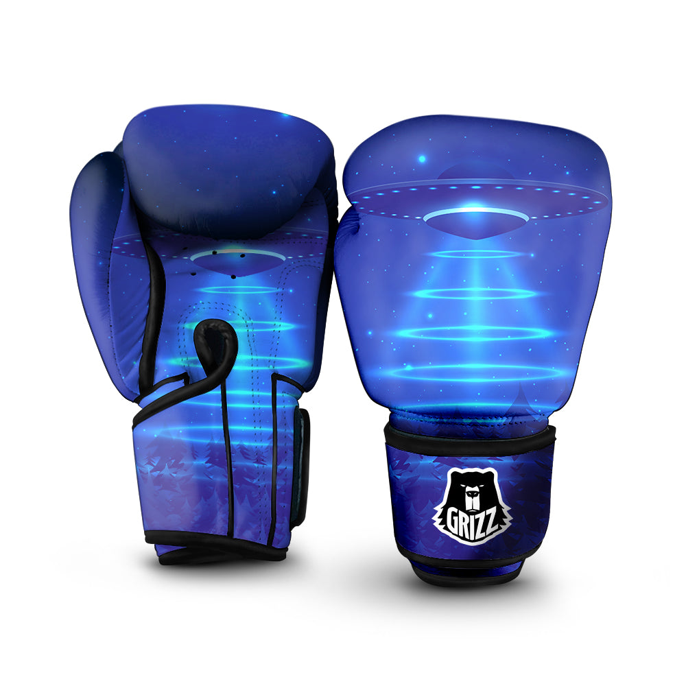 Unidentified Flying Object Blue Print Boxing Gloves-grizzshop