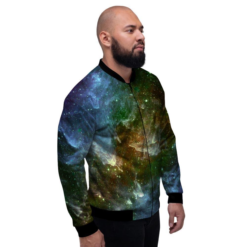 Universe Galaxy Space Men's Bomber Jacket-grizzshop