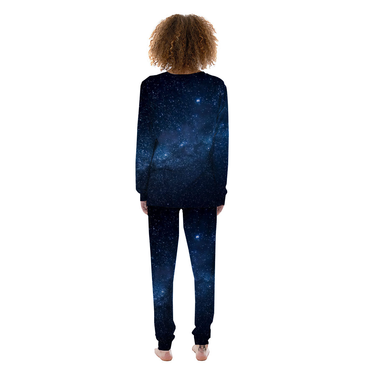 Universe Milky Way Print Women's Pajamas-grizzshop