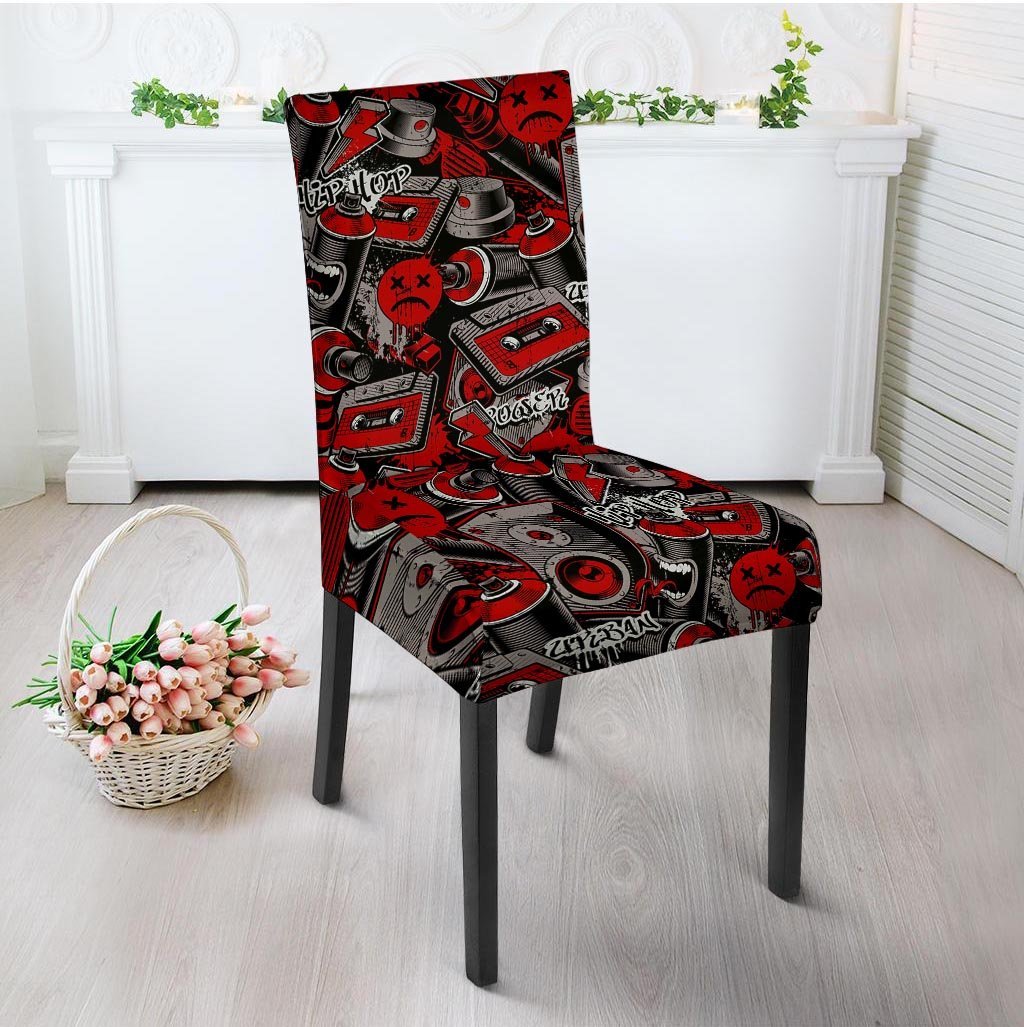Urban Graffiti HipHop Print Chair Cover-grizzshop
