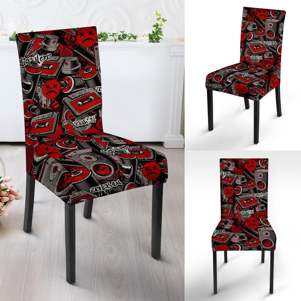 Urban Graffiti HipHop Print Chair Cover-grizzshop