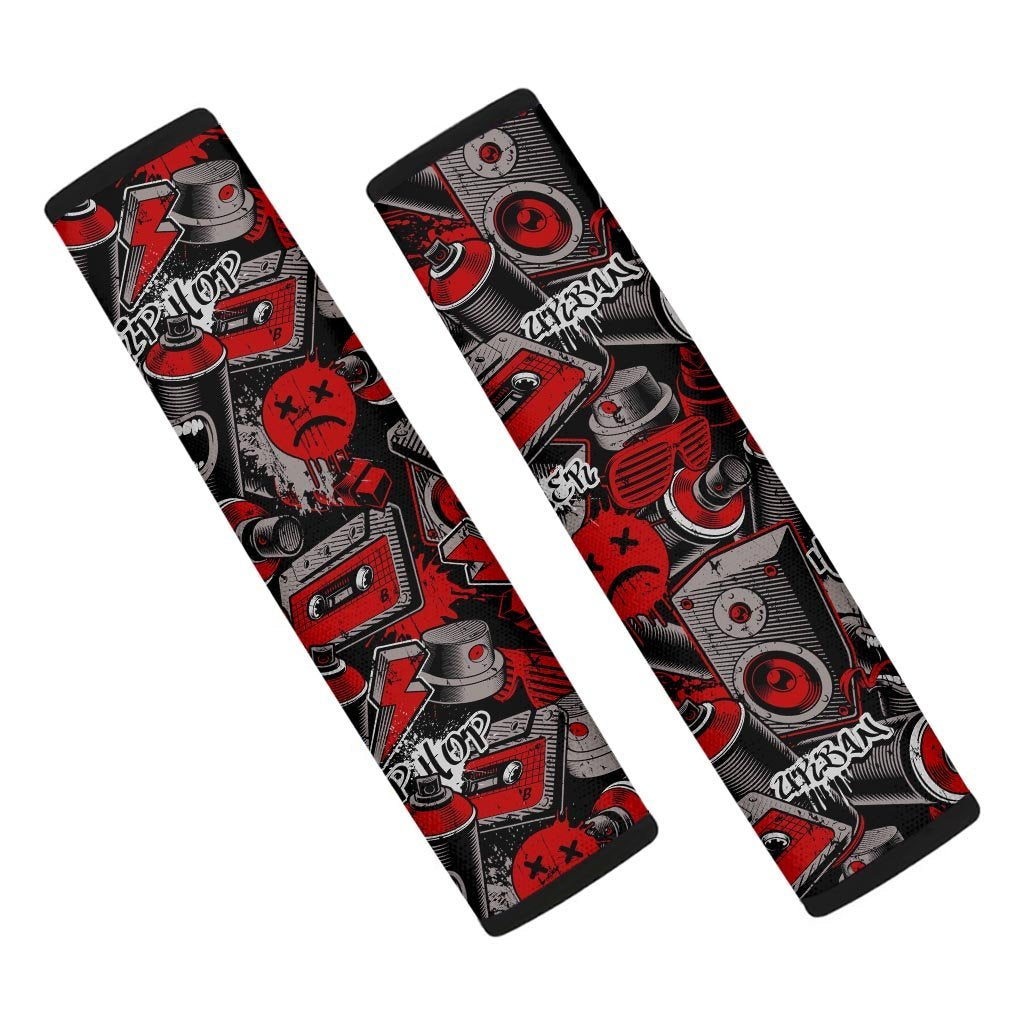 Urban Graffiti HipHop Print Seat Belt Cover-grizzshop