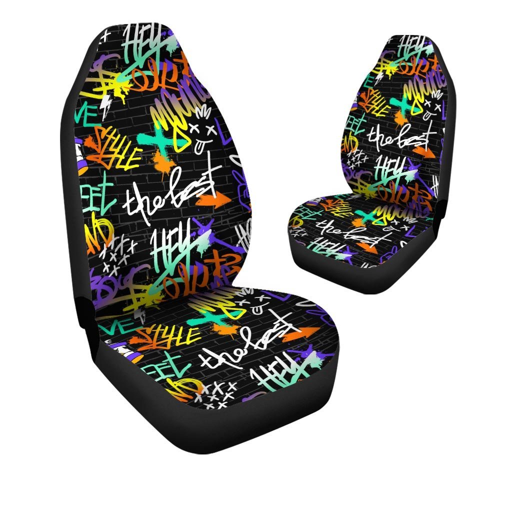 Urban Graffiti Print Car Seat Covers-grizzshop