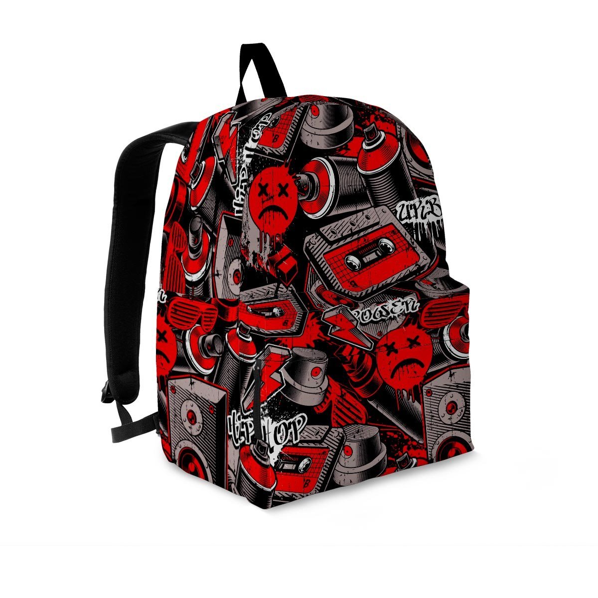 Urban Graffiti HipHop Print Backpack-grizzshop