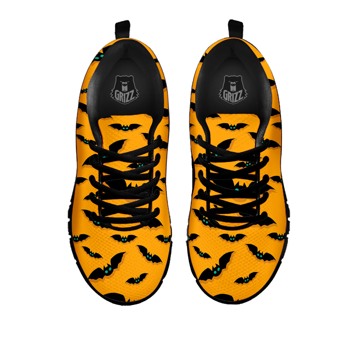 Vampire Bat Halloween Print Pattern Black Sneaker-grizzshop