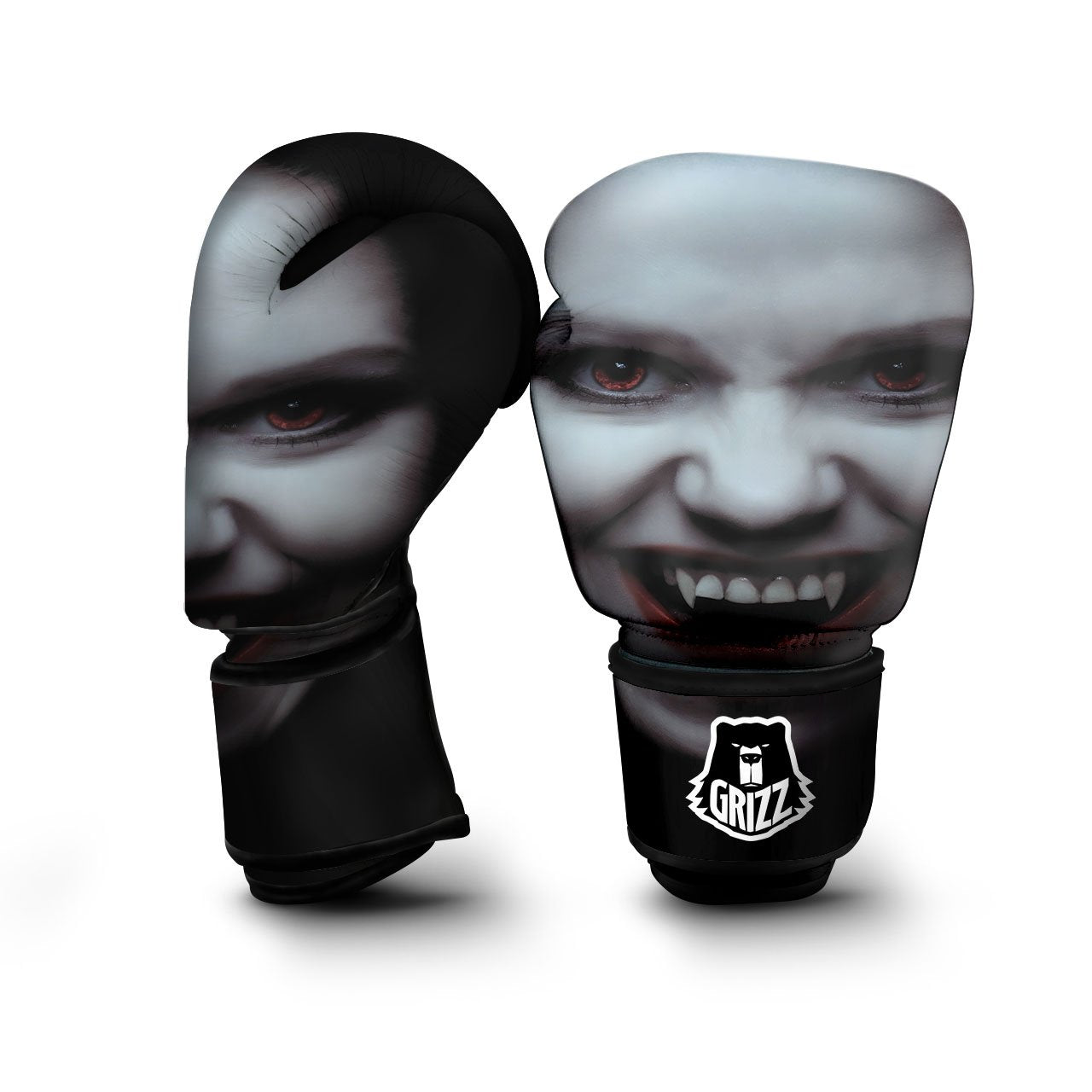 Vampire Girl Halloween Print Boxing Gloves-grizzshop