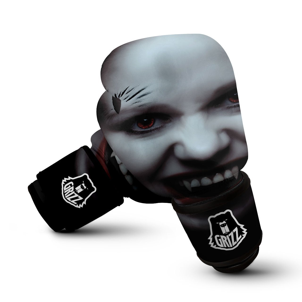 Vampire Girl Halloween Print Boxing Gloves-grizzshop