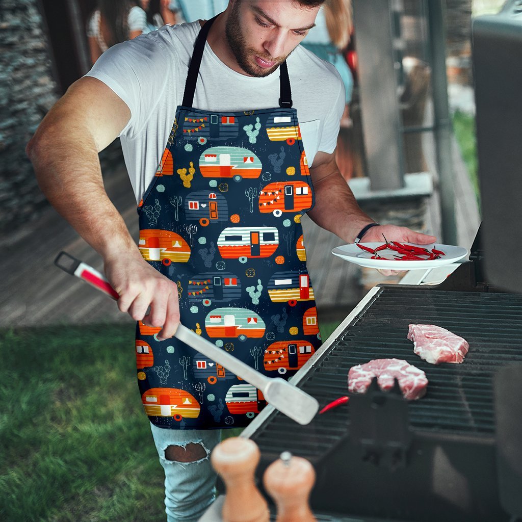 Van Camper Pattern Print Men's Apron-grizzshop