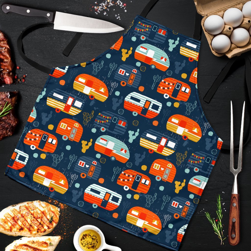 Van Camper Pattern Print Men's Apron-grizzshop