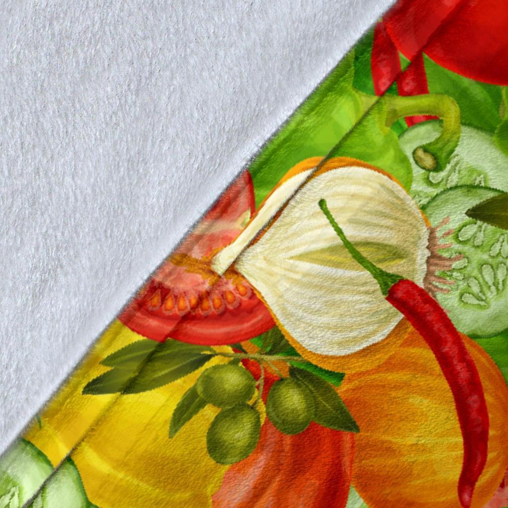 Vegan Colorful Pattern Print Blanket-grizzshop