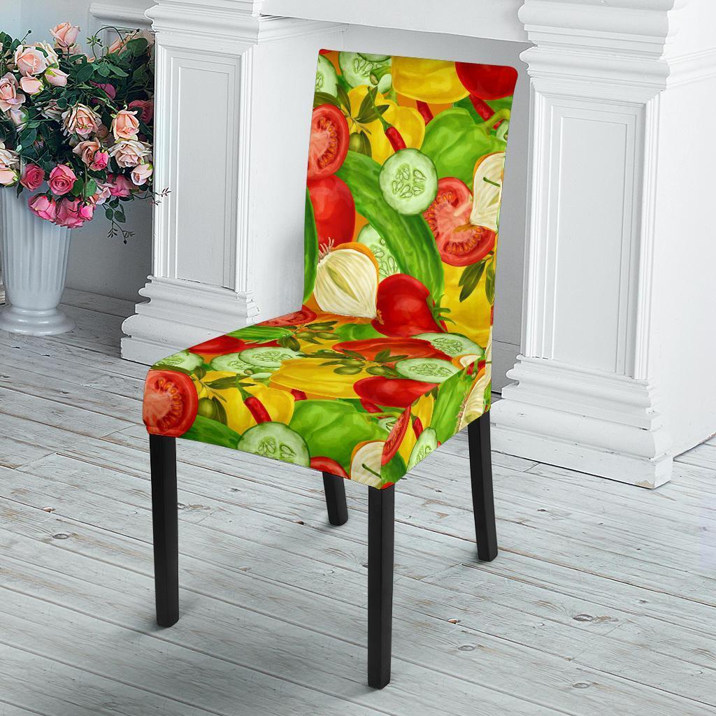Vegan Colorful Pattern Print Chair Cover-grizzshop