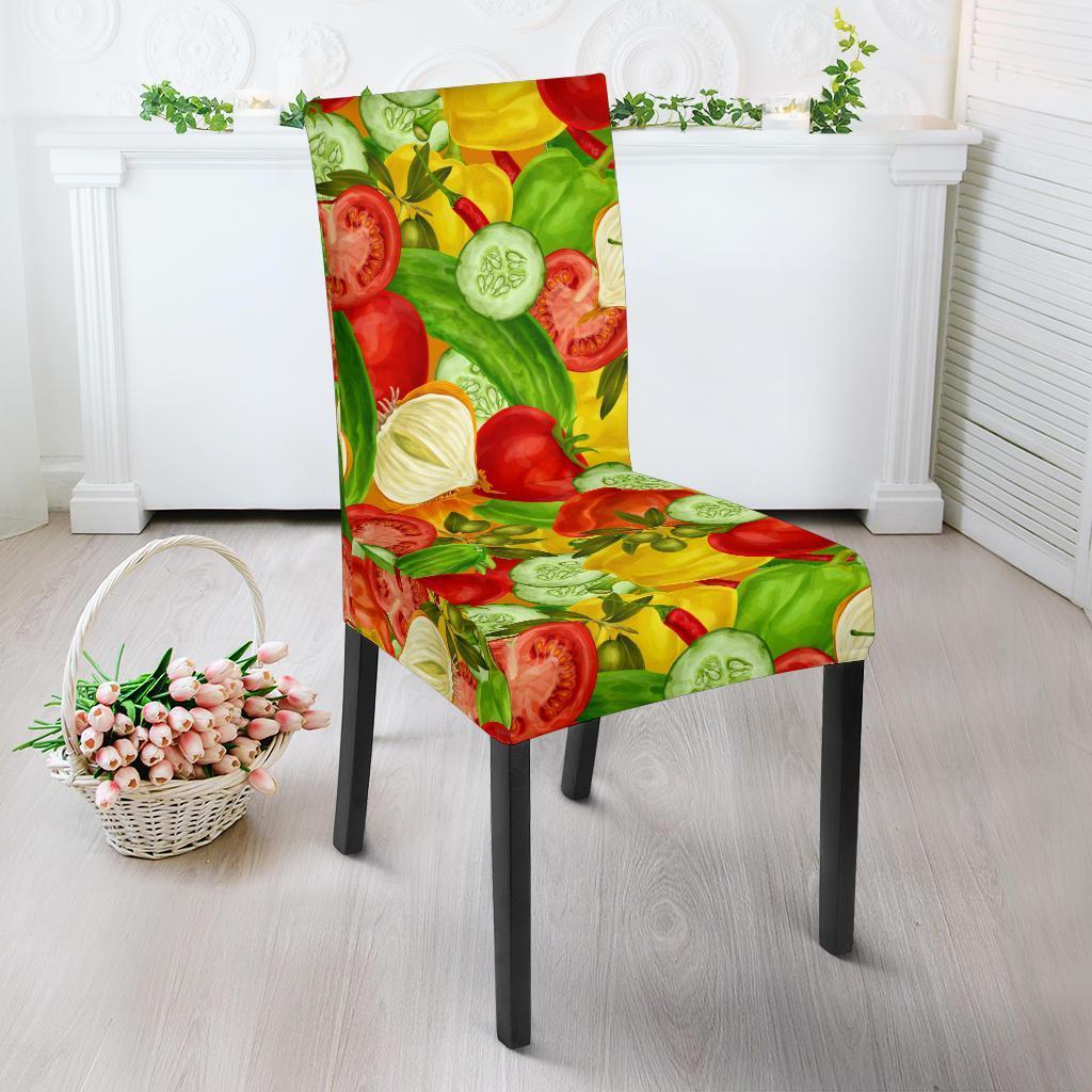 Vegan Colorful Pattern Print Chair Cover-grizzshop