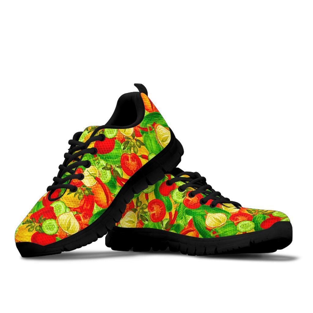 Vegan Colorful Pattern Print Sneaker Shoes For Men Women-grizzshop