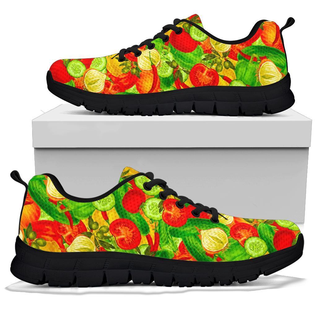 Vegan Colorful Pattern Print Sneaker Shoes For Men Women-grizzshop