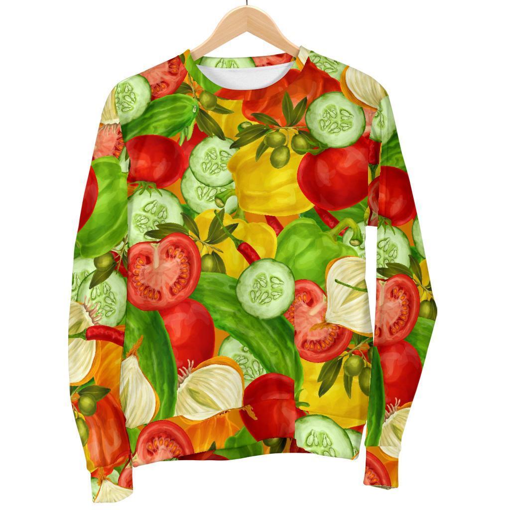 Vegan Colorful Pattern Print Women's Sweatshirt-grizzshop