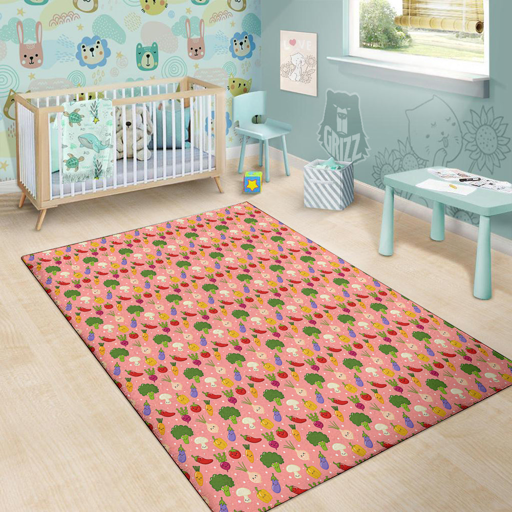 Vegan Cute Print Pattern Floor Mat-grizzshop