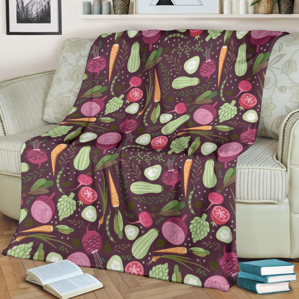 Vegan Print Pattern Blanket-grizzshop