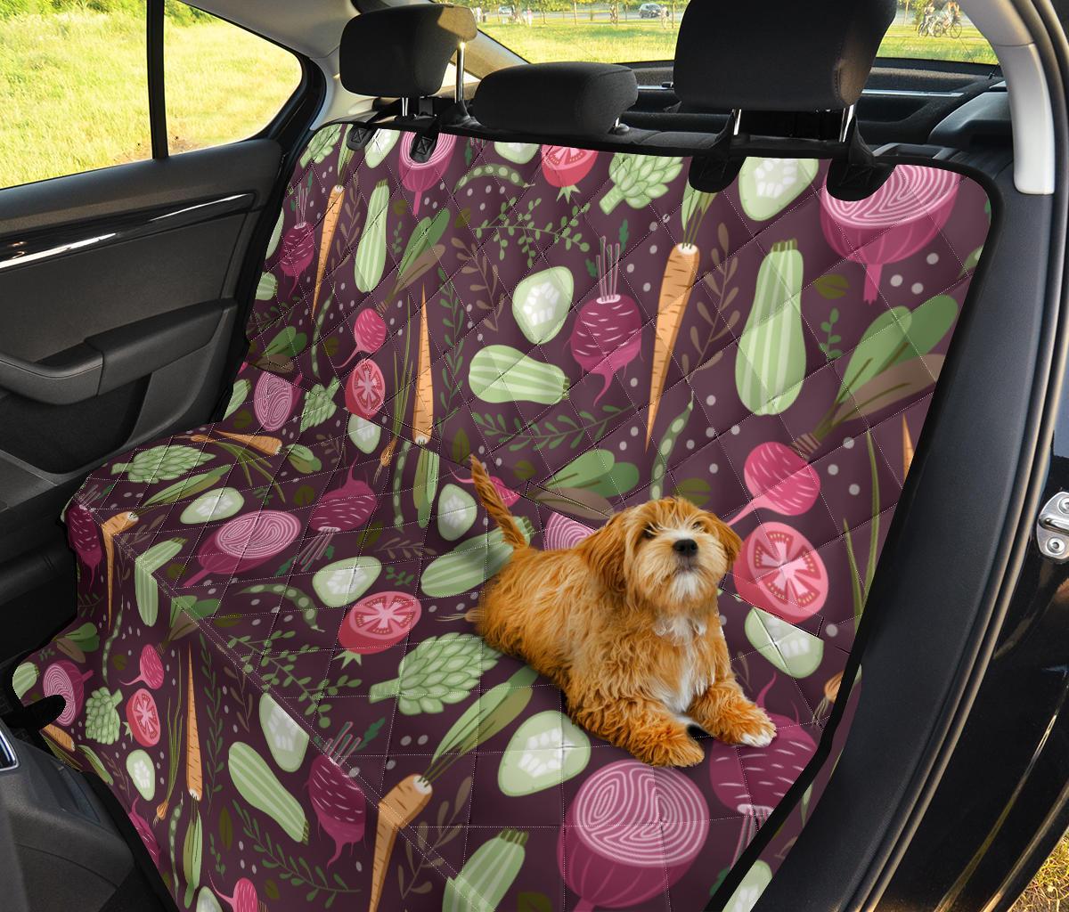Vegan Print Pattern Pet Car Seat Cover-grizzshop