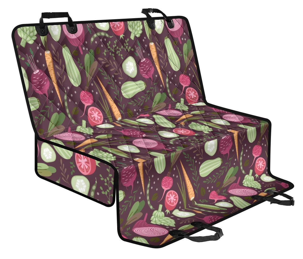 Vegan Print Pattern Pet Car Seat Cover-grizzshop