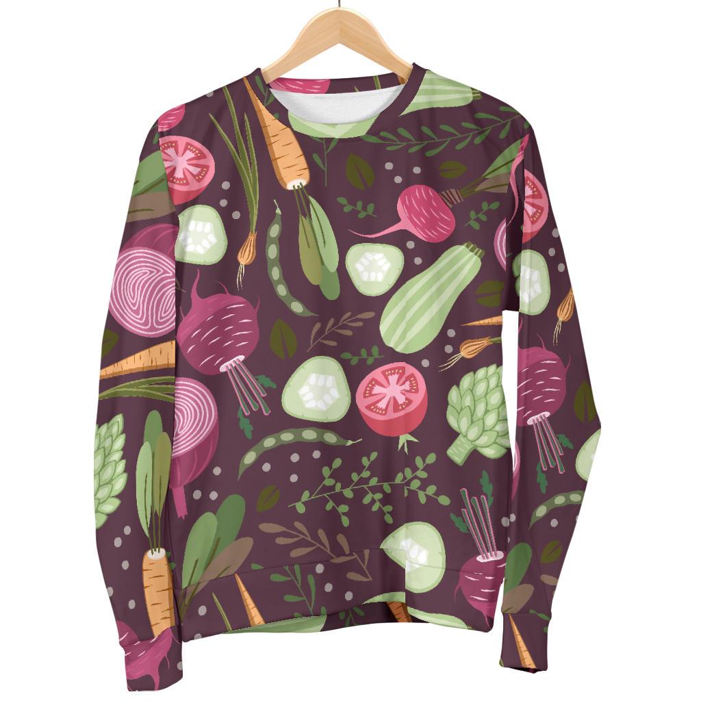 Vegan Print Pattern Women's Sweatshirt-grizzshop